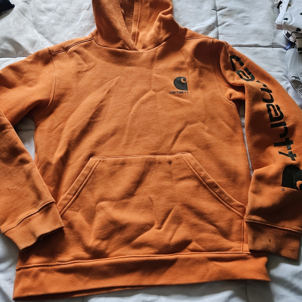 Carhartt Orange Sweatshirt Casual Comfort